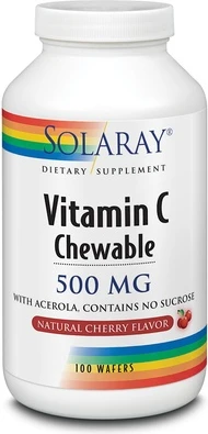 Solaray Витамин C со вкусом вишни, таблетки