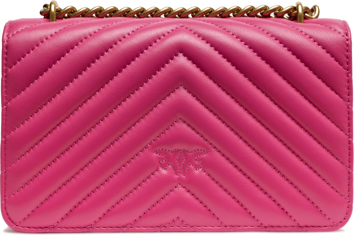 Мини-сумка Pinko Pink Leather Love One