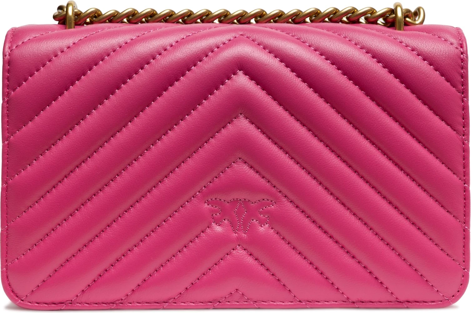 Мини-сумка Pinko Pink Leather Love One