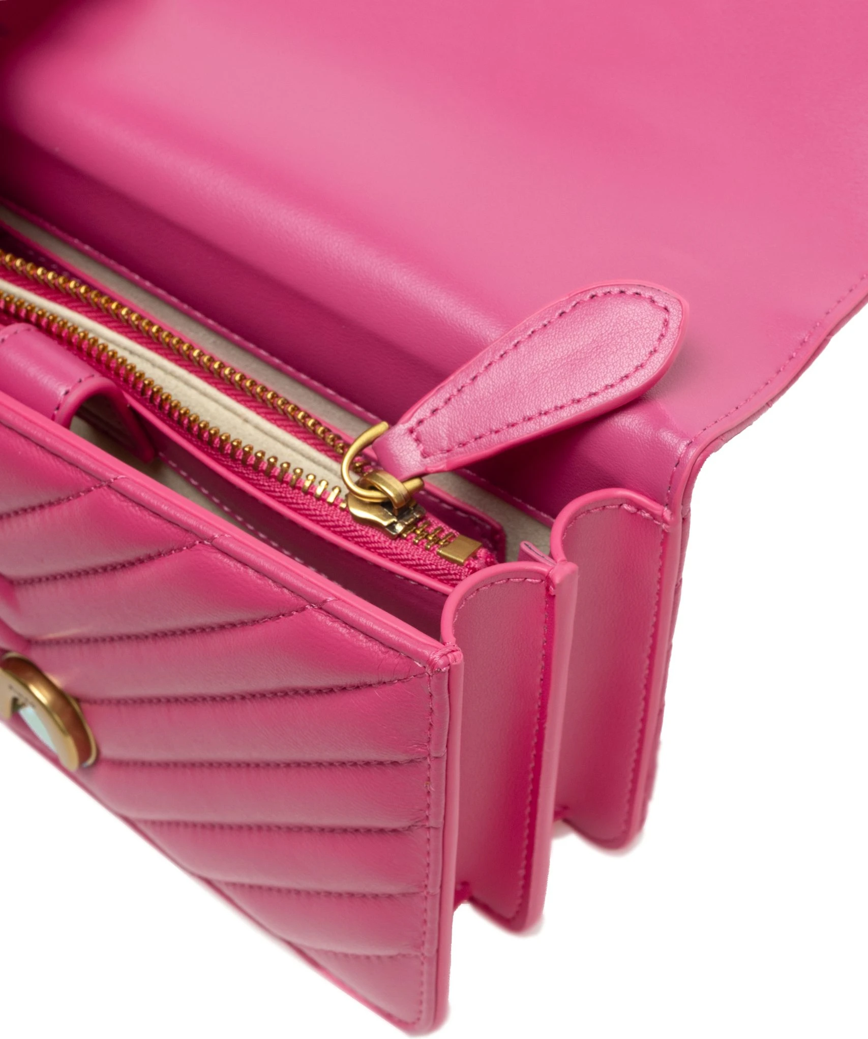 Мини-сумка Pinko Pink Leather Love One