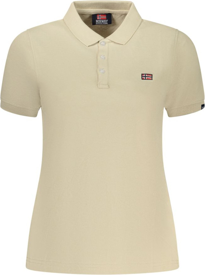Polo Shirt Geographical Norway Beige Cotton