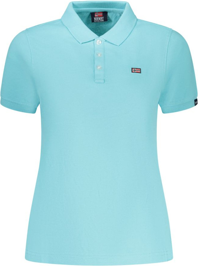 Polo Shirt Geographical Norway Blue Cotton