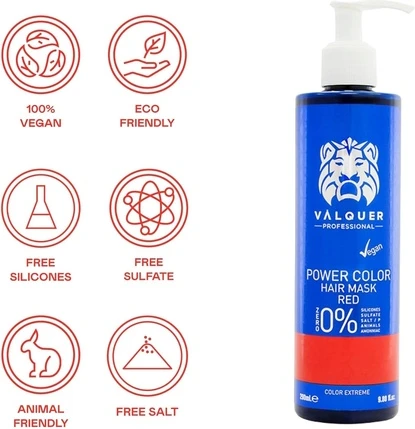 Маска для волос Valquer Red Hair Colour Enhancer