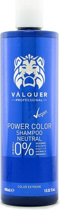 Шампунь Valquer Power Colour для окрашенных волос, веганский, без сульфатов, для усиления цвета