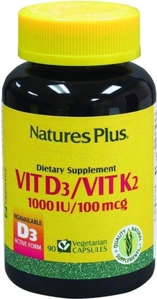 Капсулы Nature's Plus Витамин D3 Витамин K2