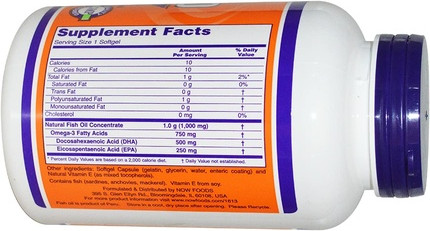 Биологически активная добавка Now Foods Dha500 500 Dha 250 Epa 180 капсул