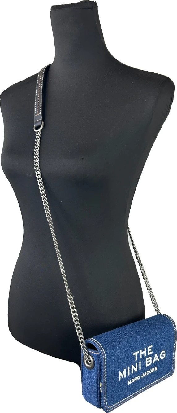 Мини-сумка The Marc Jacobs The Denim Chain Mini Bag - Dark Wash