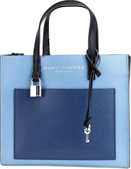Сумка-тоут The Marc Jacobs Grind Mini Blue Heaven Colorblock из кожи