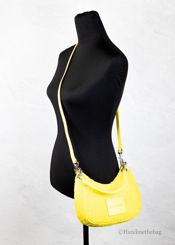 Сумка на плечо The Marc Jacobs Monogram Terry Fabric Golden Kiwi Hobo