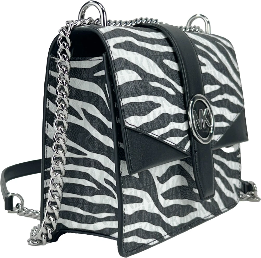 Сумка Michael Kors Greenwich Small Print Logo Chain Bag через плечо