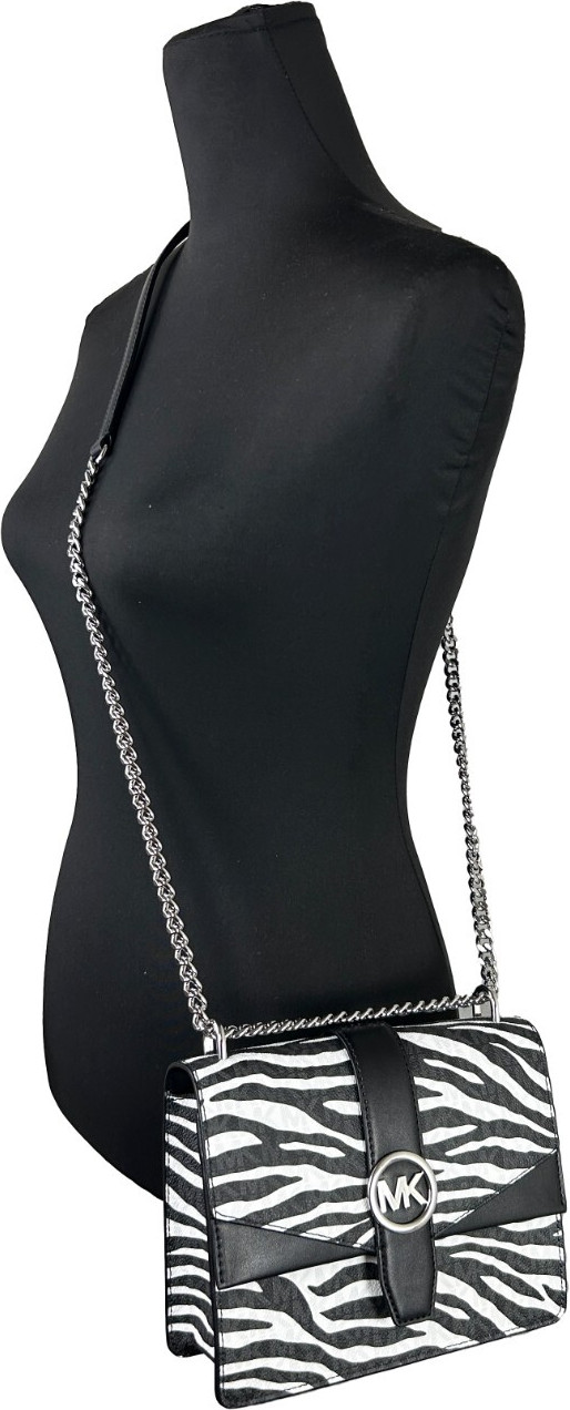 Сумка Michael Kors Greenwich Small Print Logo Chain Bag через плечо