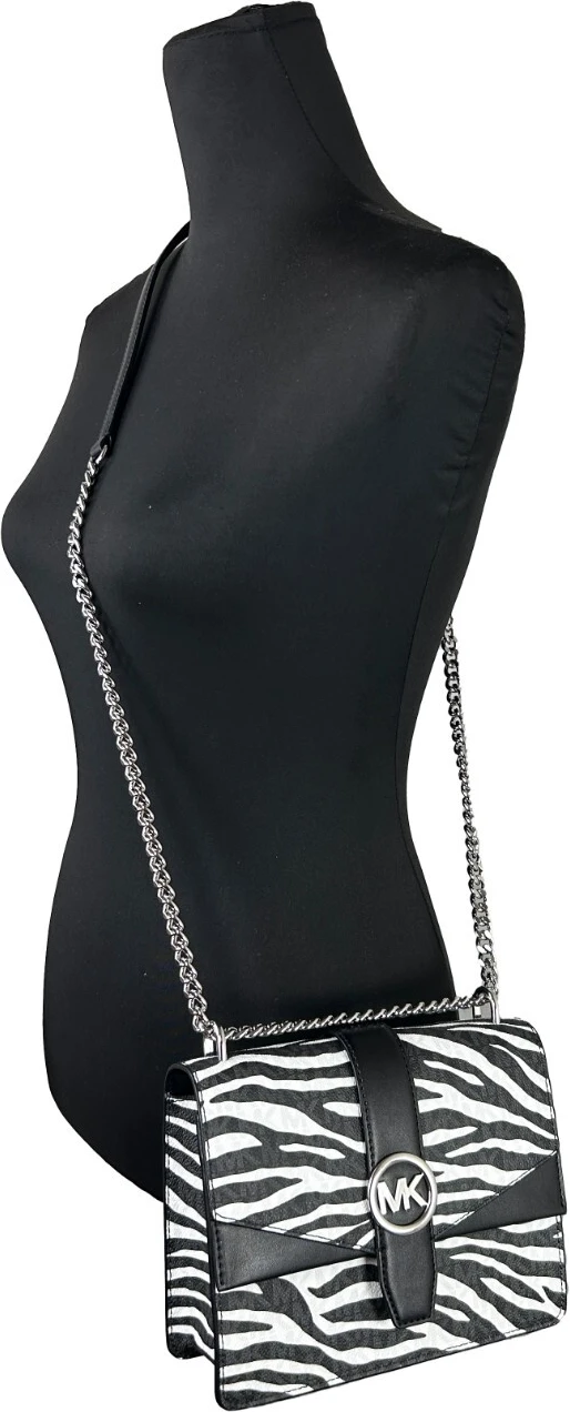 Сумка Michael Kors Greenwich Small Print Logo Chain Bag через плечо