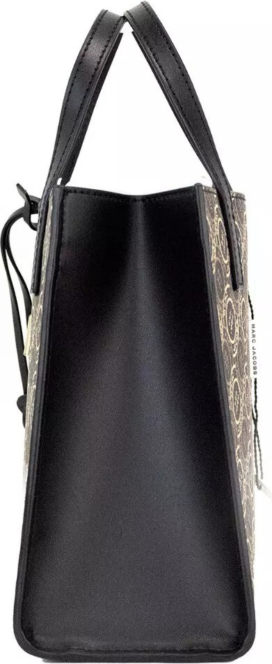 Сумка The Marc Jacobs Mini Grind Signet из кожи с принтом, кросс-боди шопер