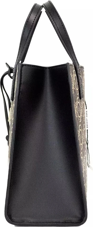 Сумка The Marc Jacobs Mini Grind Signet из кожи с принтом, кросс-боди шопер