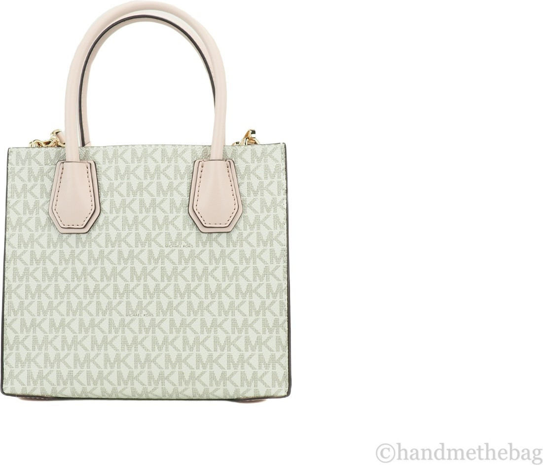 Сумка Michael Kors Mercer Medium Logo and Leather Accordion Crossbody Bag