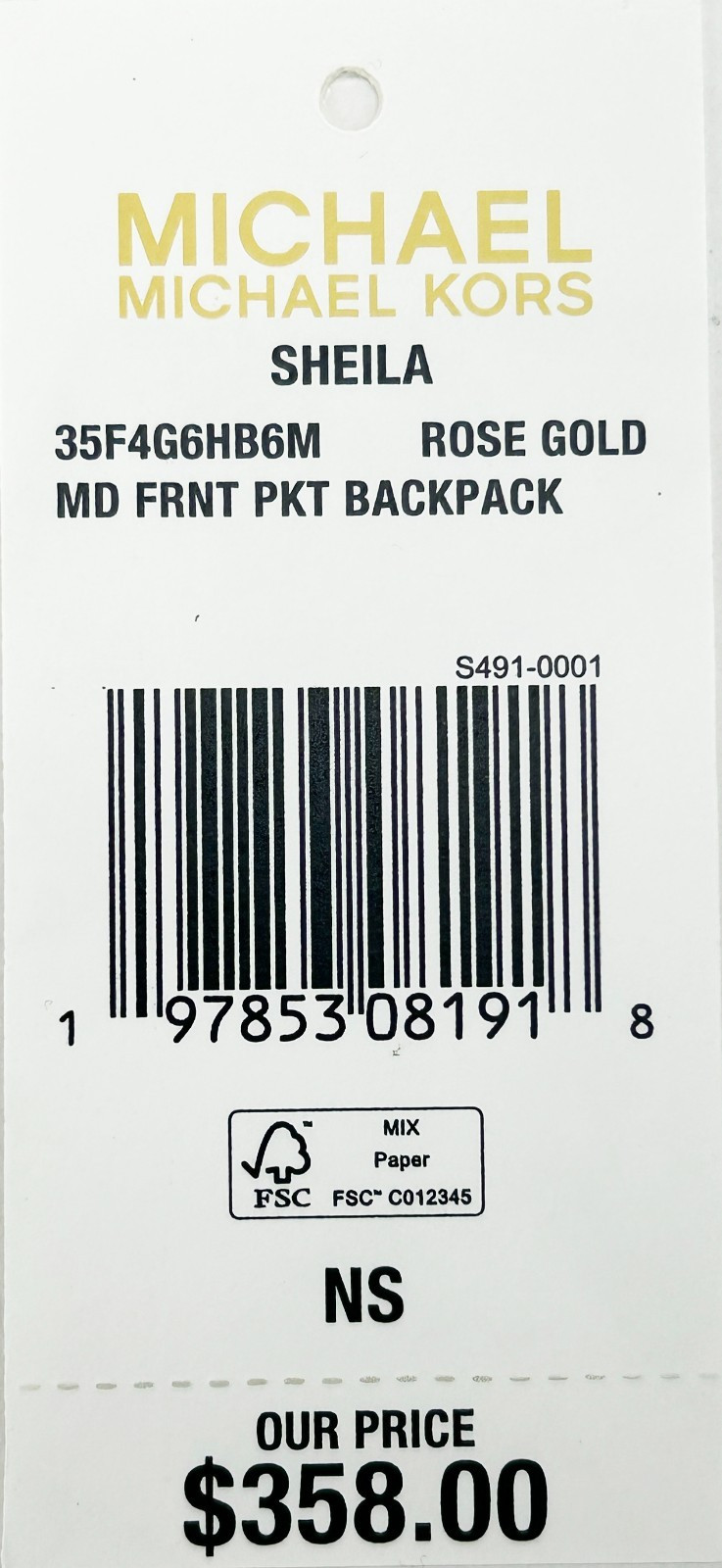 Рюкзак Michael Kors Sheila