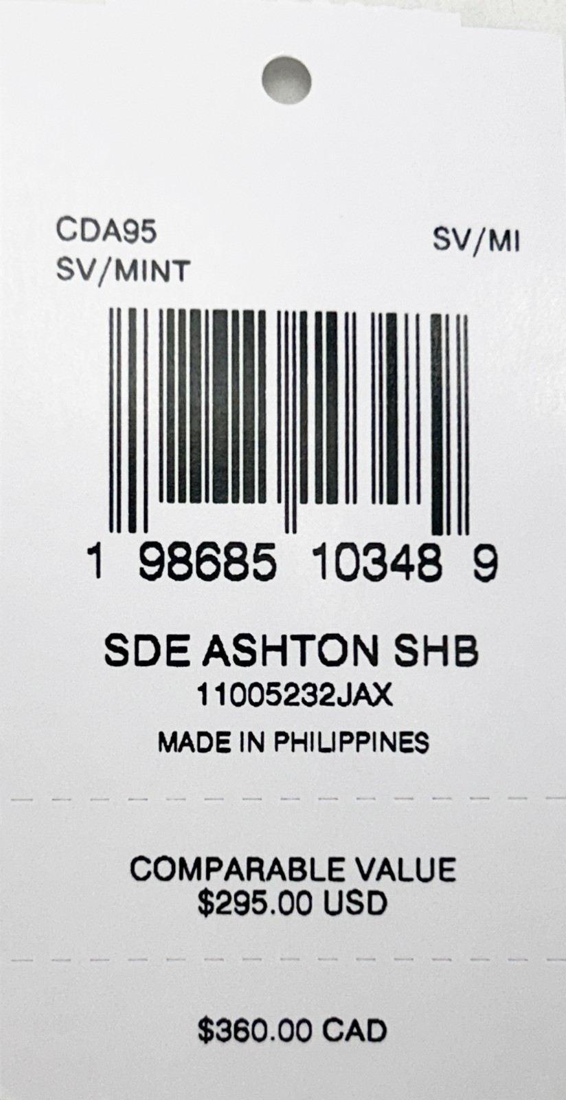 Сумка Coach Ashton из замши через плечо