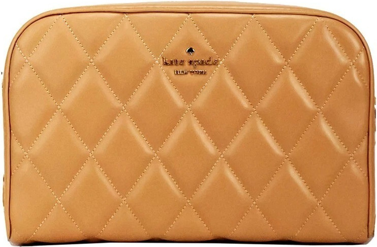 Сумка кросс-боди Kate Spade Carey Mini Tiramisu, стеганая, из гладкой кожи, сумка-камера через плечо