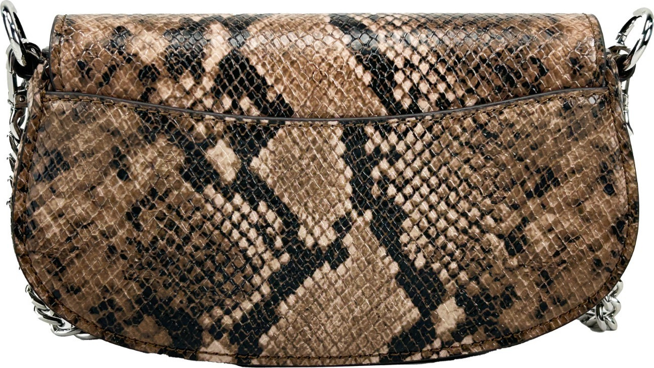 Michael Kors Mila Small Snakeskin Messenger Crossbody Bag