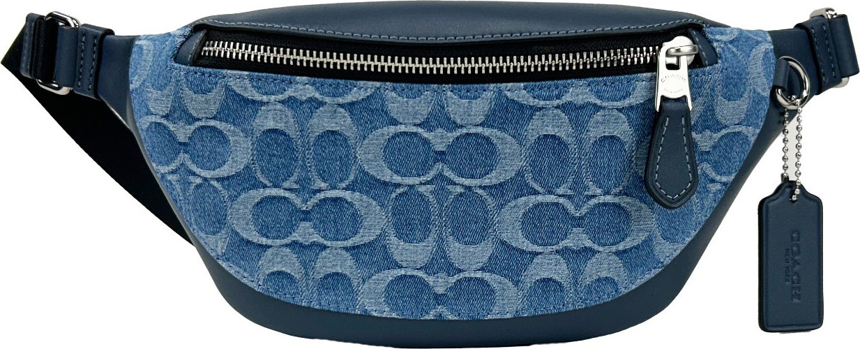 Сумка-пояс Coach Warren Mini Signature Denim