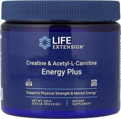 Creatine & Acetyl-L-Carnitine Energy Plus Life Extension