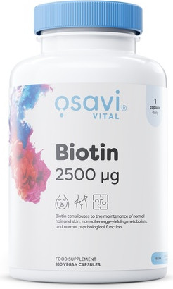 Vegan Capsules Osavi Biotin 2500mcg