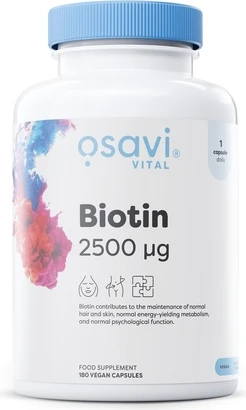 Vegan Capsules Osavi Biotin 2500mcg