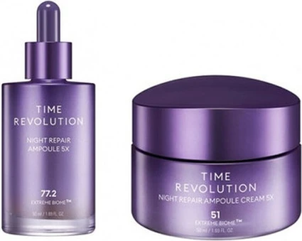 Подарочный набор Missha Time Revolution Night Repair Ampoule & Cream Duo