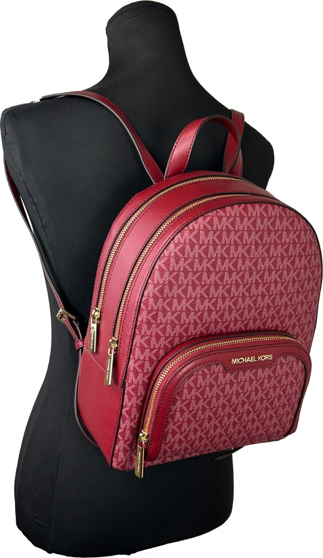 Рюкзак Michael Kors Jaycee Medium Cherry Signature PVC