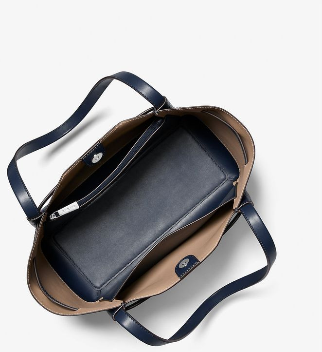 Tote Bag Michael Kors Синяя кожаная сумка-тоут