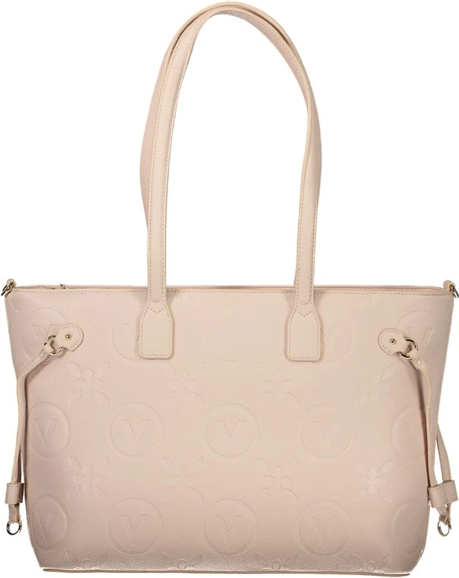Розовая полиэтиленовая сумка Valentino