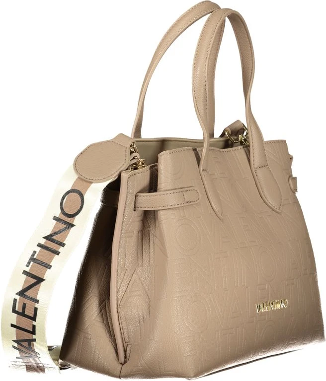 Коричневая сумка из полиэтилена от Valentino