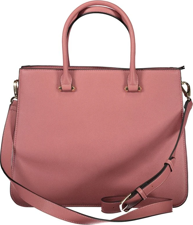 Розовая полиэтиленовая сумка Valentino