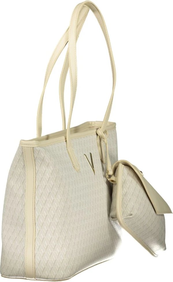 Handbag Valentino Beige Polyethylene