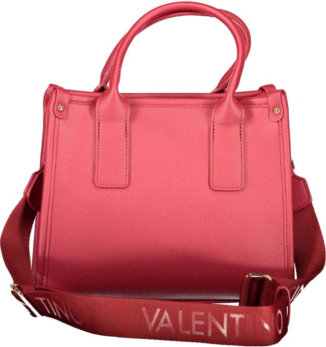 Красная полиэтиленовая сумка Valentino