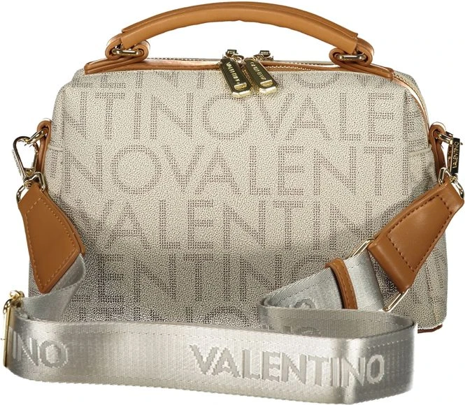 Handbag Valentino Beige Polyethylene