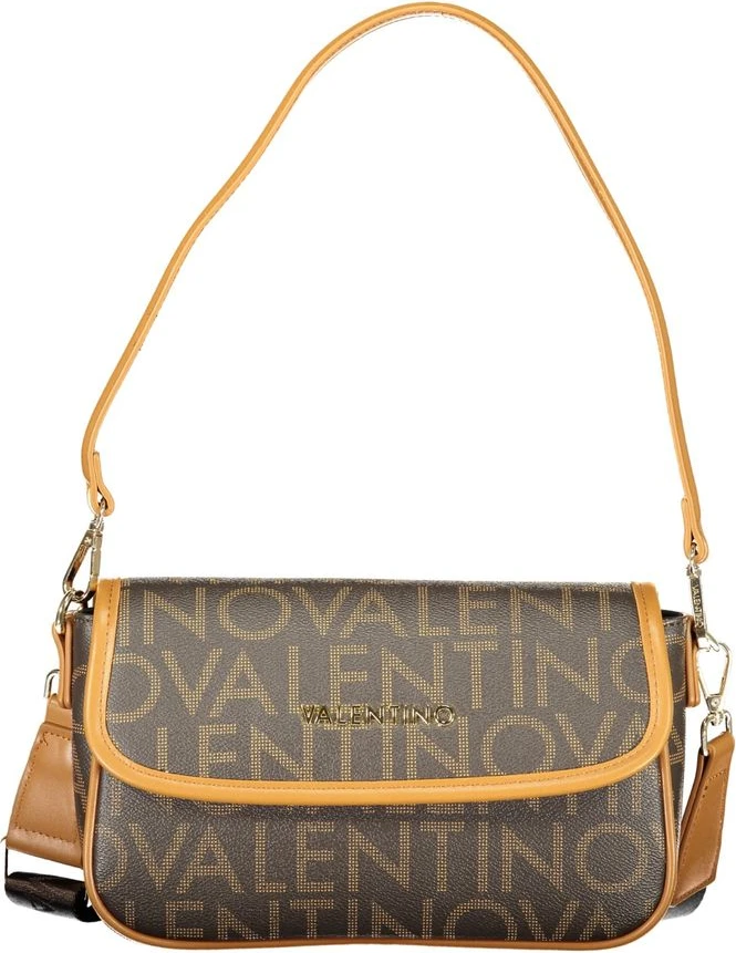 Коричневая полиэтиленовая сумка Valentino