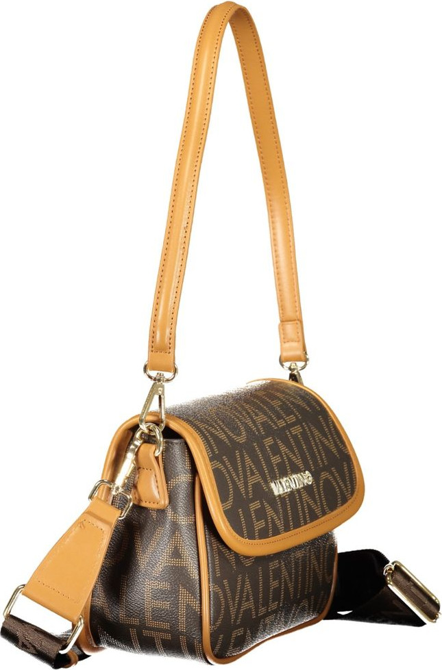 Коричневая полиэтиленовая сумка Valentino