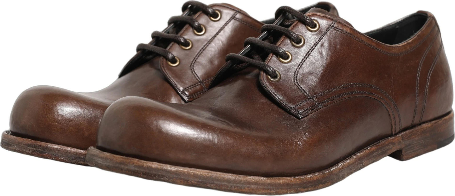 Туфли Derby Dolce & Gabbana из коричневой кожи