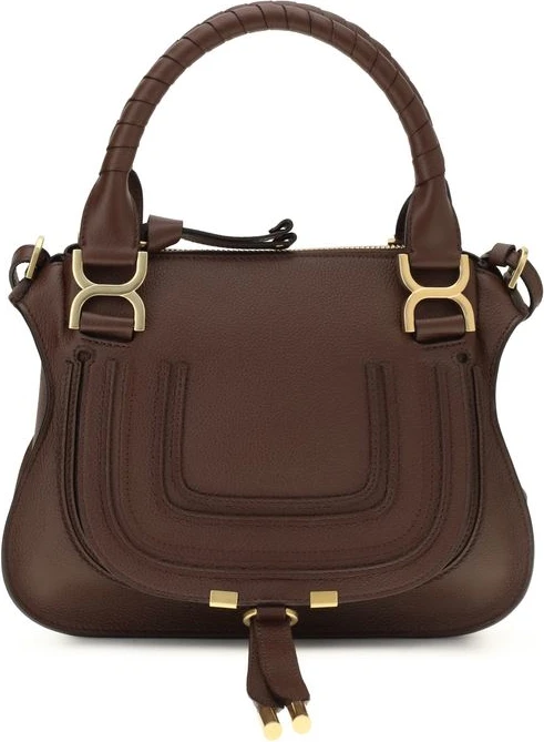 Shoulder Bag Chloe Brown Calf Leather Bos Taurus
