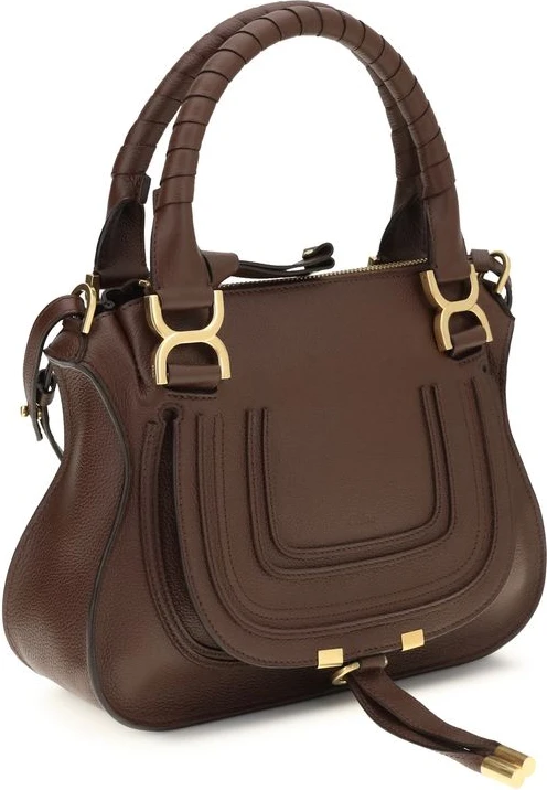 Shoulder Bag Chloe Brown Calf Leather Bos Taurus