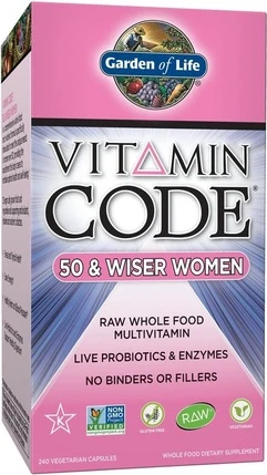 Вегетарианские капсулы Garden Of Life Vitamin Code 50 & Wiser Women
