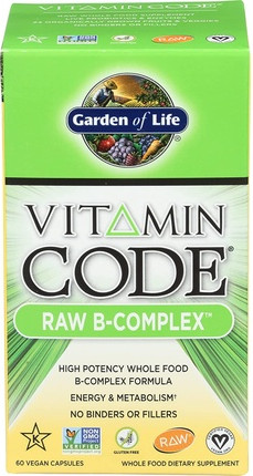 Vegan Capsules Garden Of Life Vitamin Code Raw B Complex