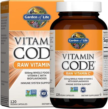 Витамин Code Сырой Витамин C от Garden Of Life, Веганские Капсулы