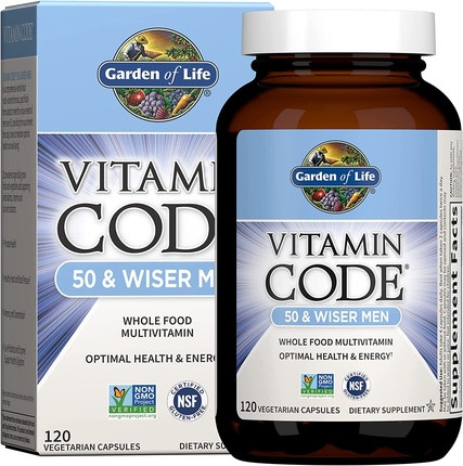 Витамины Vitamin Code 50 & Wiser Men от Garden Of Life в вегетарианских капсулах