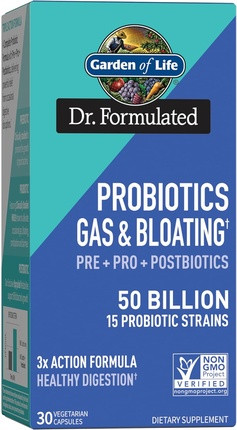 Garden of Life Dr. Formulated Once Daily 3-in-1 Complete Prebiotics and Postbiotics