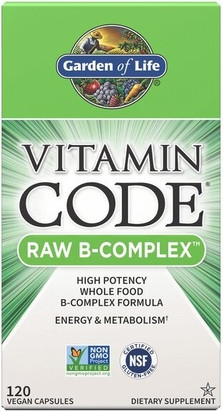 Витаминный комплекс Vitamin Code Raw B-complex от Garden Of Life