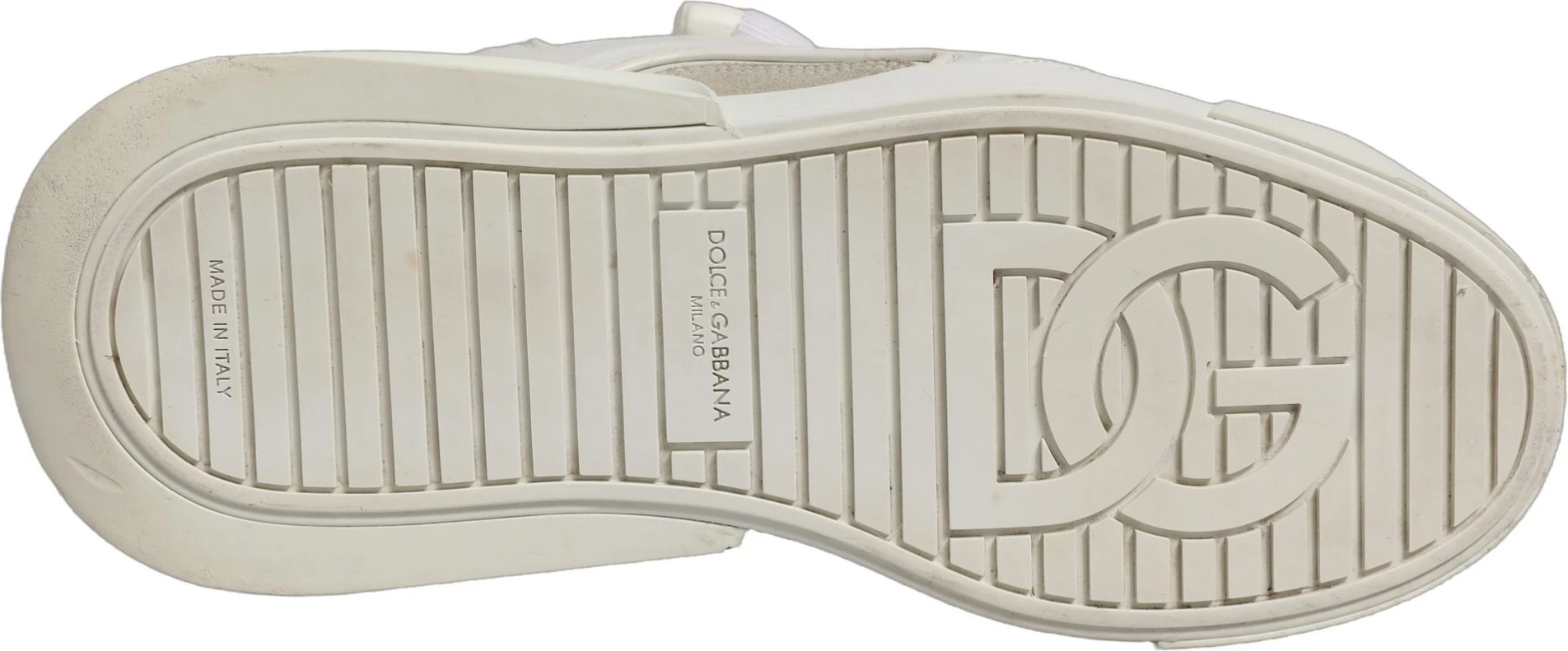 Кроссовки Dolce & Gabbana Portofino Space белые кожаные