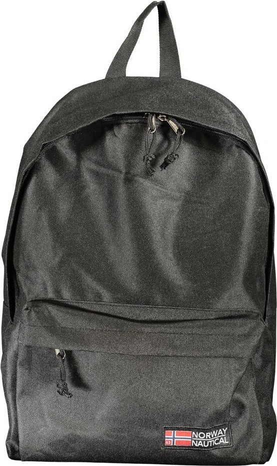 Black Polyester Backpack Geographical Norway