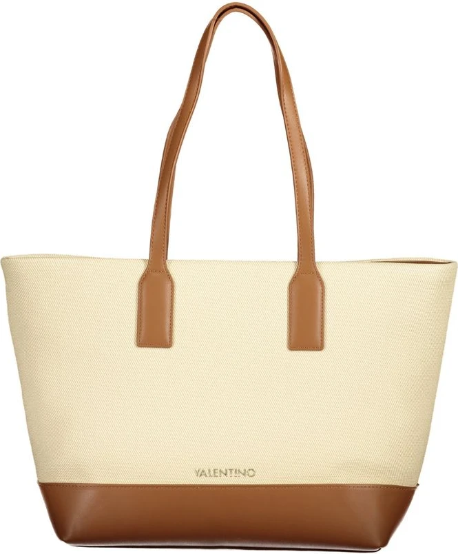 Женская сумка Valentino через плечо, бежевая, из полиуретана